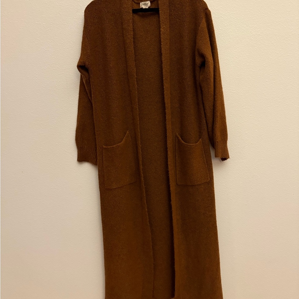 UpWest Warm Brown Long Cardigan